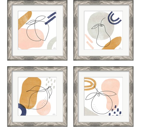 Kitchen Table 4 Piece Framed Art Print Set by Laura Marshall