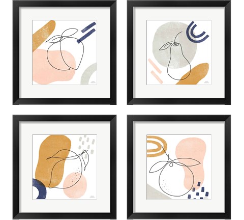 Kitchen Table 4 Piece Framed Art Print Set by Laura Marshall