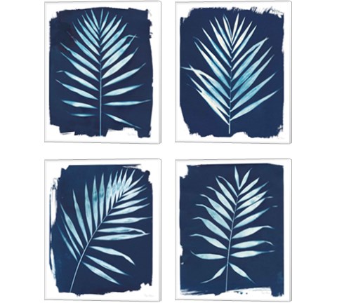Nature By The Lake - Frond 4 Piece Canvas Print Set by Piper Rhue