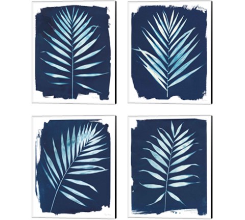 Nature By The Lake - Frond 4 Piece Canvas Print Set by Piper Rhue