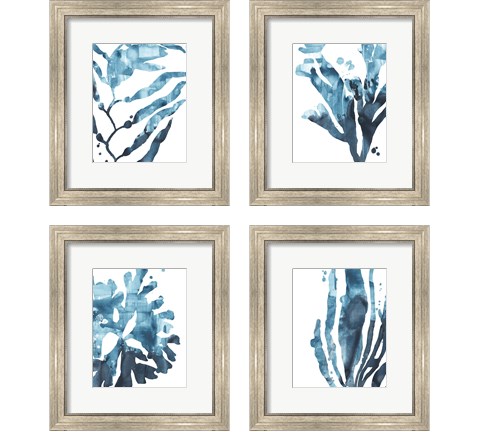 Inkwash Kelp 4 Piece Framed Art Print Set by June Erica Vess