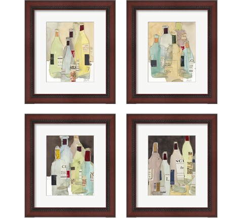 Wines & Spirits 4 Piece Framed Art Print Set by Sam Dixon