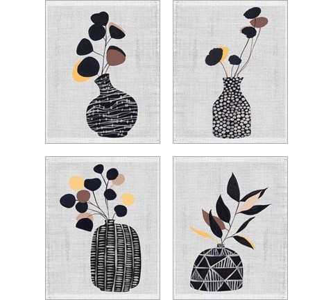 Decorated Vase with Plant 4 Piece Art Print Set by Melissa Wang