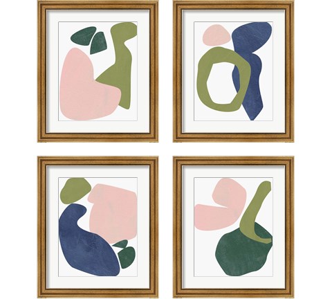 Scattered Meadow 4 Piece Framed Art Print Set by Melissa Wang