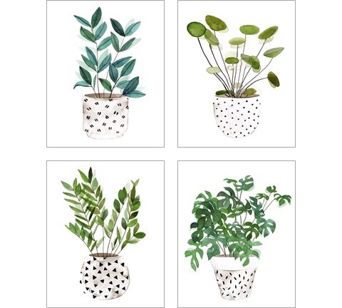 Plant in a Pot 4 Piece Art Print Set by Melissa Wang
