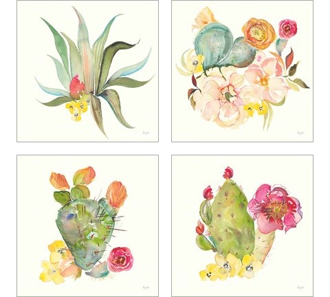 Succulent Desert 4 Piece Art Print Set by Kristy Rice
