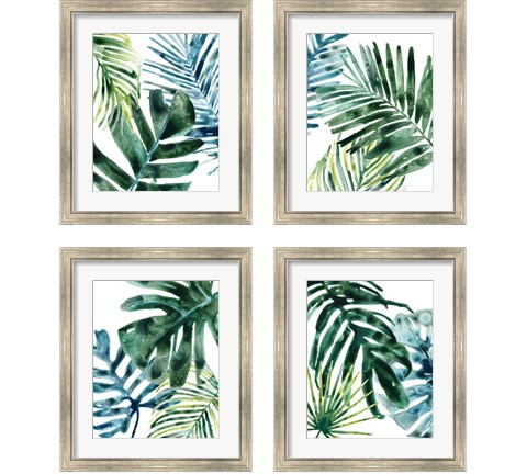 Tropical Leaf Medley 4 Piece Framed Art Print Set by June Erica Vess