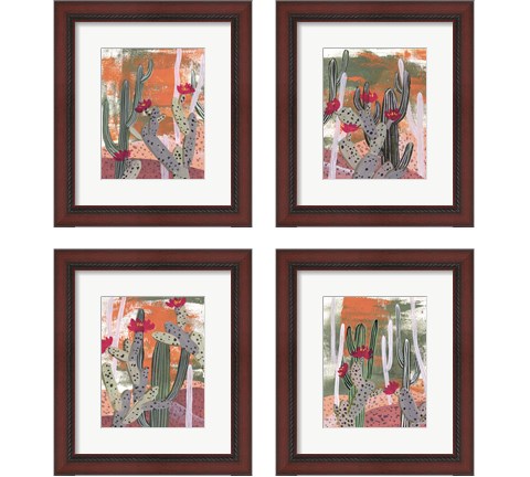 Desert Flowers 4 Piece Framed Art Print Set by Melissa Wang