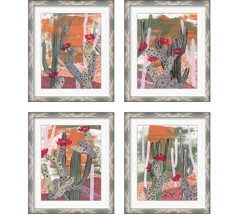 Desert Flowers 4 Piece Framed Art Print Set by Melissa Wang