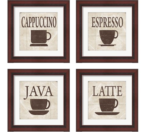 Simply Coffee 4 Piece Framed Art Print Set by Alonzo Saunders