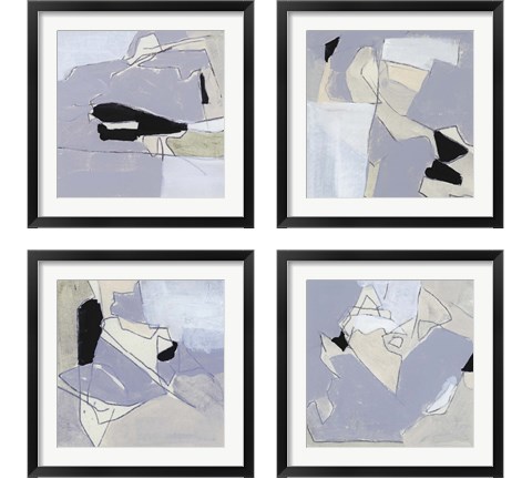 Grey Landscape 4 Piece Framed Art Print Set by Bellissimo Art