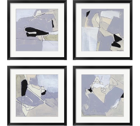 Grey Landscape 4 Piece Framed Art Print Set by Bellissimo Art