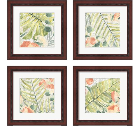 Palm Garden 4 Piece Framed Art Print Set by June Erica Vess