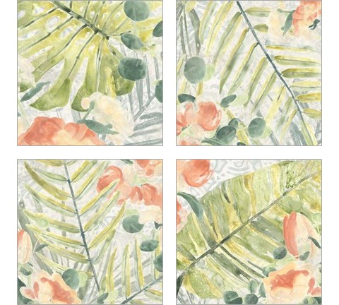 Palm Garden 4 Piece Art Print Set by June Erica Vess