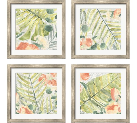 Palm Garden 4 Piece Framed Art Print Set by June Erica Vess