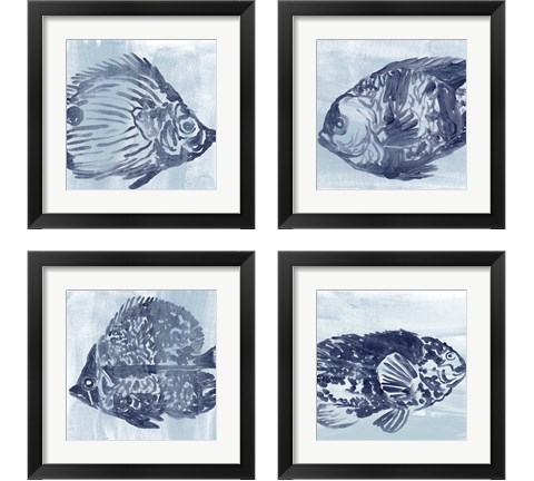 Ocean Study 4 Piece Framed Art Print Set by June Erica Vess