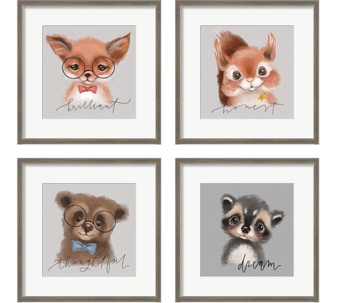 Inspirational Animals 4 Piece Framed Art Print Set by Valerie Wieners