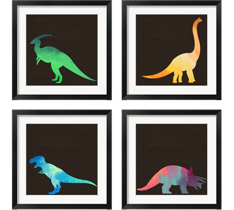 Dino 4 Piece Framed Art Print Set by Valerie Wieners
