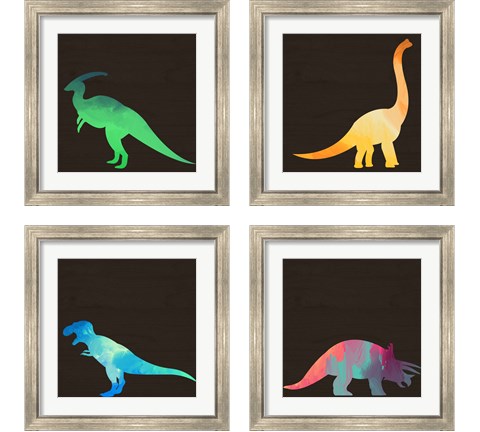 Dino 4 Piece Framed Art Print Set by Valerie Wieners