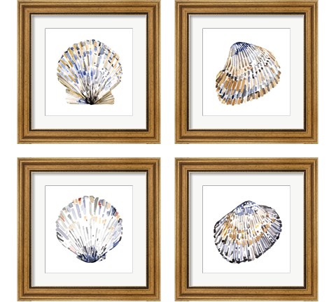 Simple Shells 4 Piece Framed Art Print Set by Emma Caroline