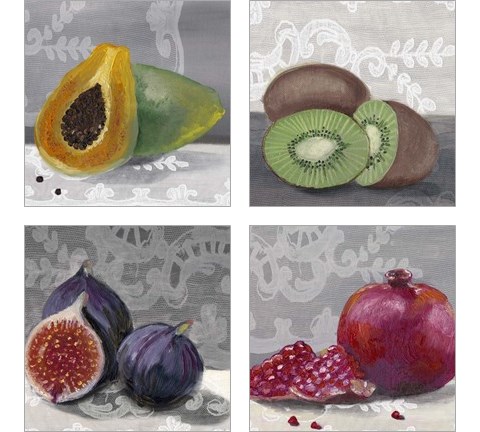 Laura's Harvest  4 Piece Art Print Set by Alicia Ludwig