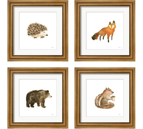 Woodland Whimsy  4 Piece Framed Art Print Set by Laura Marshall