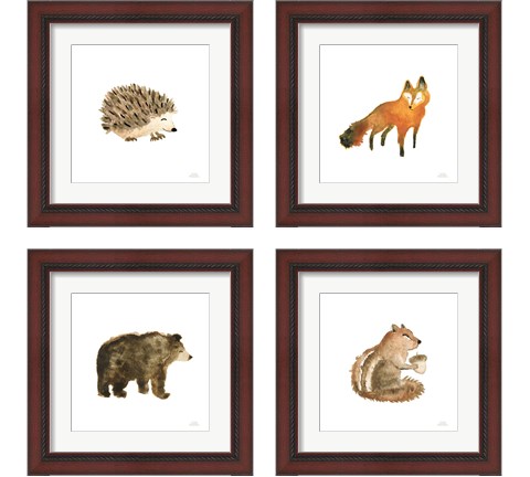 Woodland Whimsy  4 Piece Framed Art Print Set by Laura Marshall