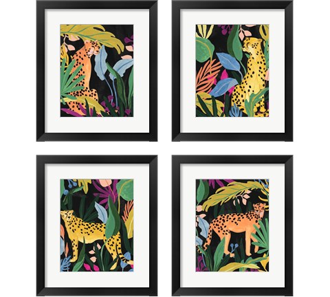 Cheetah Kingdom 4 Piece Framed Art Print Set by June Erica Vess