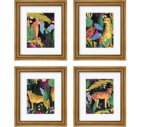 Cheetah Kingdom 4 Piece Framed Art Print Set by June Erica Vess