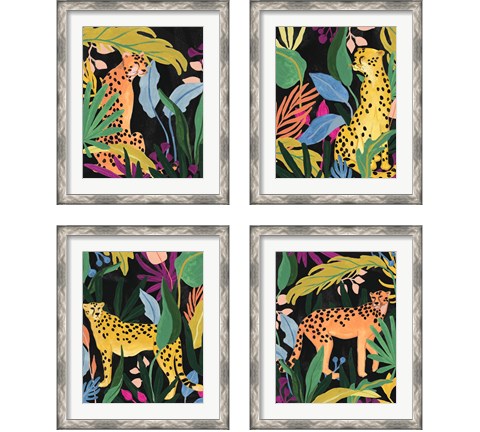 Cheetah Kingdom 4 Piece Framed Art Print Set by June Erica Vess