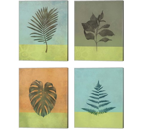 Green Botanicals 4 Piece Canvas Print Set by JMB Designs