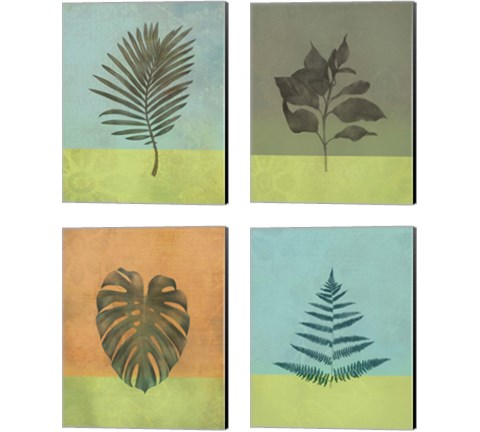 Green Botanicals 4 Piece Canvas Print Set by JMB Designs