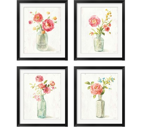 Full Bloom 4 Piece Framed Art Print Set by Danhui Nai