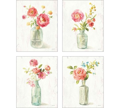 Full Bloom 4 Piece Art Print Set by Danhui Nai