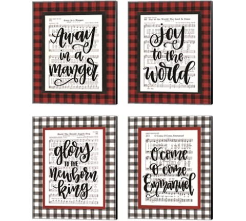 Christmas Carol 4 Piece Canvas Print Set by Imperfect Dust