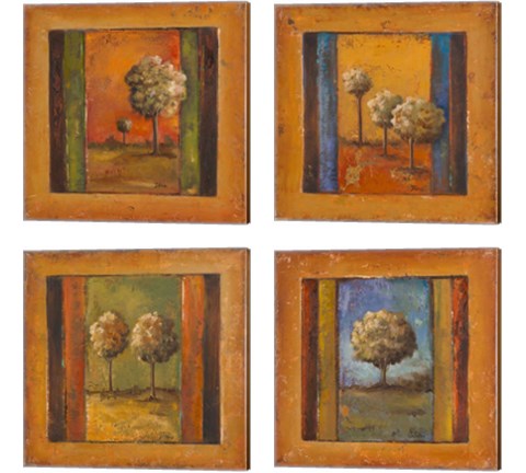 Lonely Trees 4 Piece Canvas Print Set by Patricia Pinto