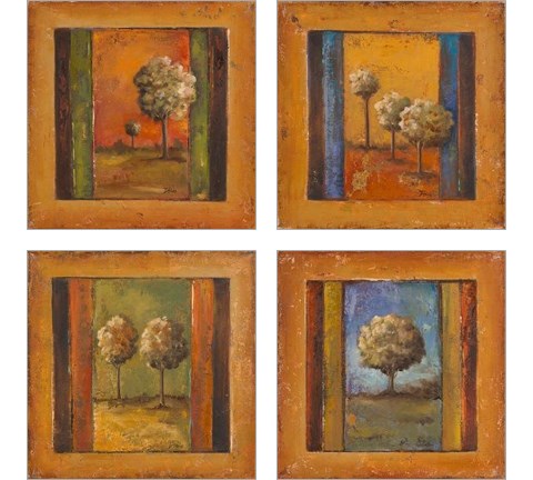 Lonely Trees 4 Piece Art Print Set by Patricia Pinto
