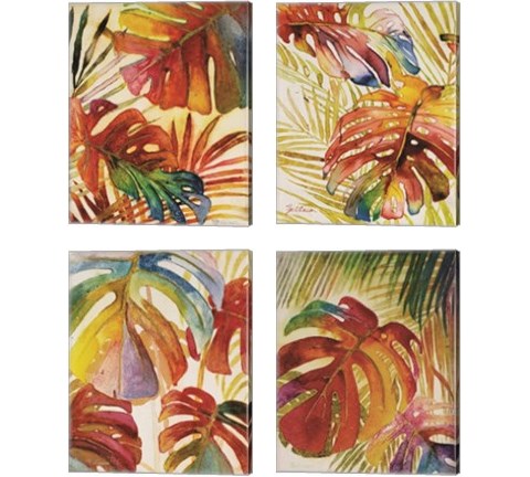 Tropic Botanicals 4 Piece Canvas Print Set by Marie-Elaine Cusson