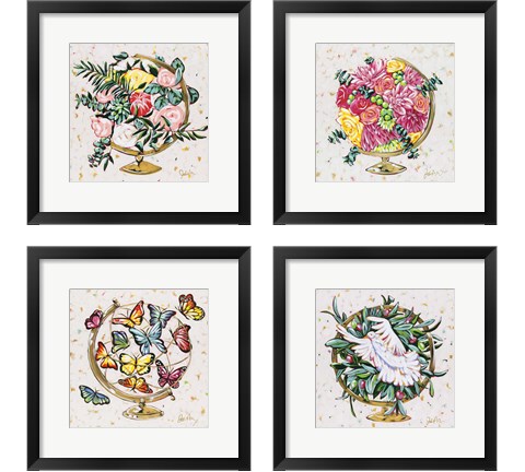 Globe 4 Piece Framed Art Print Set by Jodi Augustine