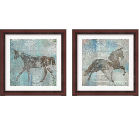 Cheval Brown 2 Piece Framed Art Print Set by Studio Mousseau