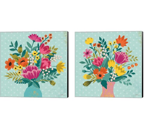 Romantic Luxe 2 Piece Canvas Print Set by Janelle Penner