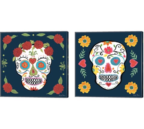 Day of the Dead 2 Piece Canvas Print Set by Farida Zaman