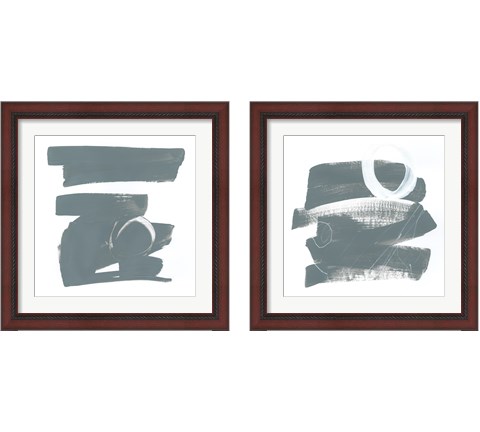 Gray and White 2 Piece Framed Art Print Set by Mike Schick