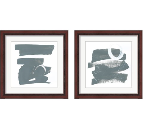 Gray and White 2 Piece Framed Art Print Set by Mike Schick