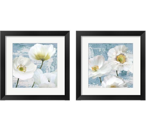 Washed Poppies 2 Piece Framed Art Print Set by Leonardo Sanna