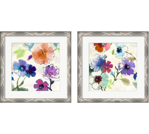 Flora 2 Piece Framed Art Print Set by Michelle Clair