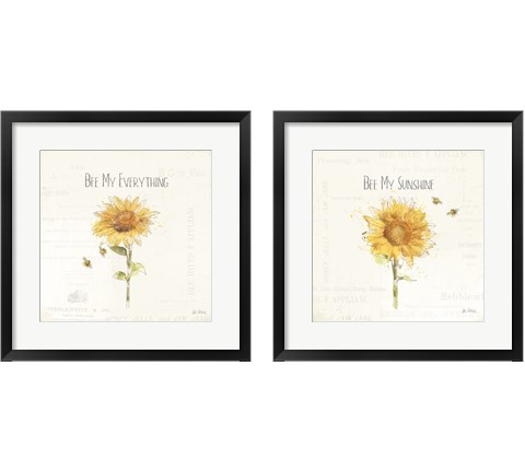 Bee and Bee 2 Piece Framed Art Print Set by Katie Pertiet