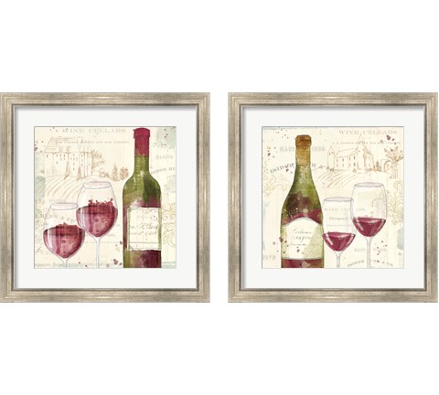 Chateau Winery 2 Piece Framed Art Print Set by Katie Pertiet
