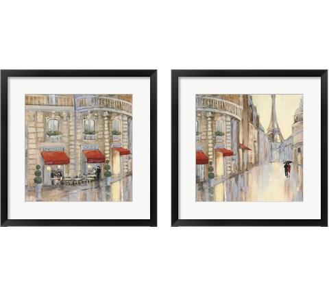 Touring Paris Couple 2 Piece Framed Art Print Set by Julia Purinton