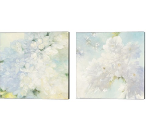Pear Blossoms 2 Piece Canvas Print Set by Julia Purinton